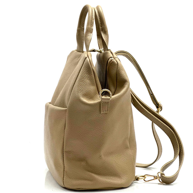 Unisex leather backpack-22