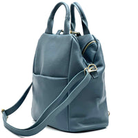 Unisex leather backpack-0
