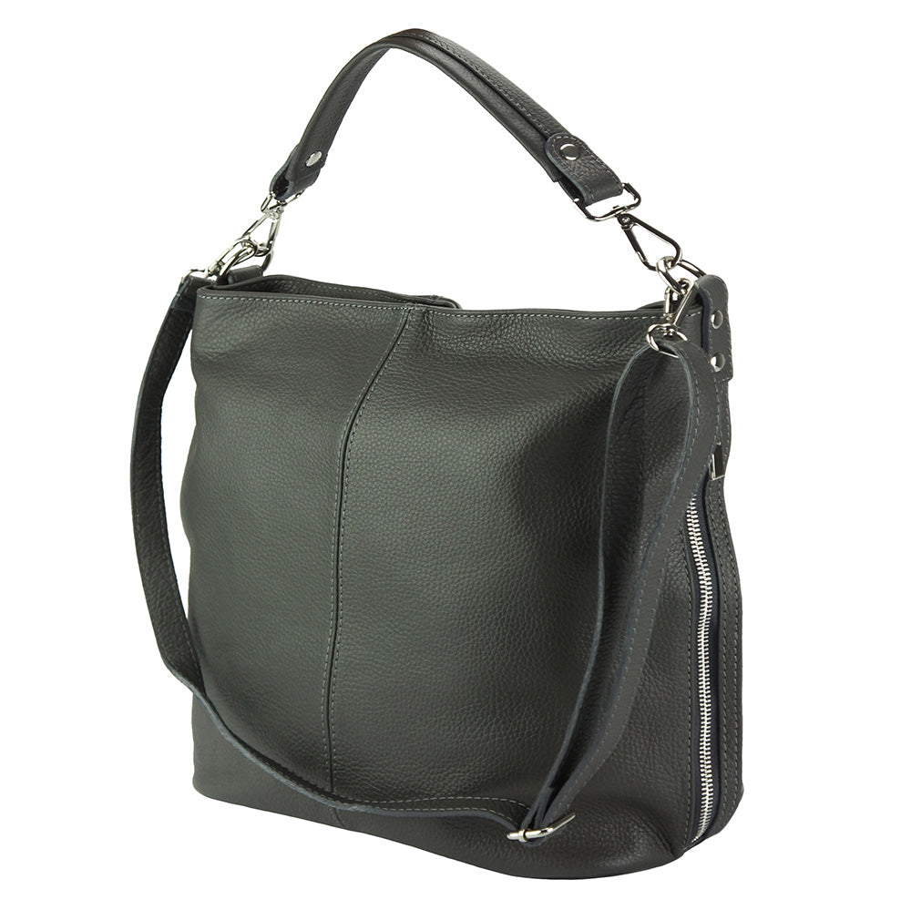 The Donata Leather Hobo Bag-6