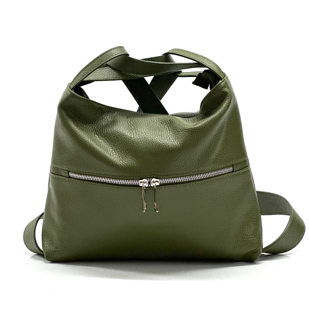 Greta convertible leather backpack-16