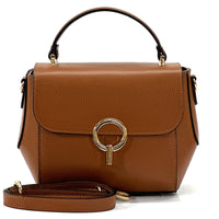 Kimberly Leather hand bag in tan