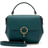 Kimberly Leather hand bag in turquoise
