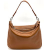 Women's leatherette bag in light brown