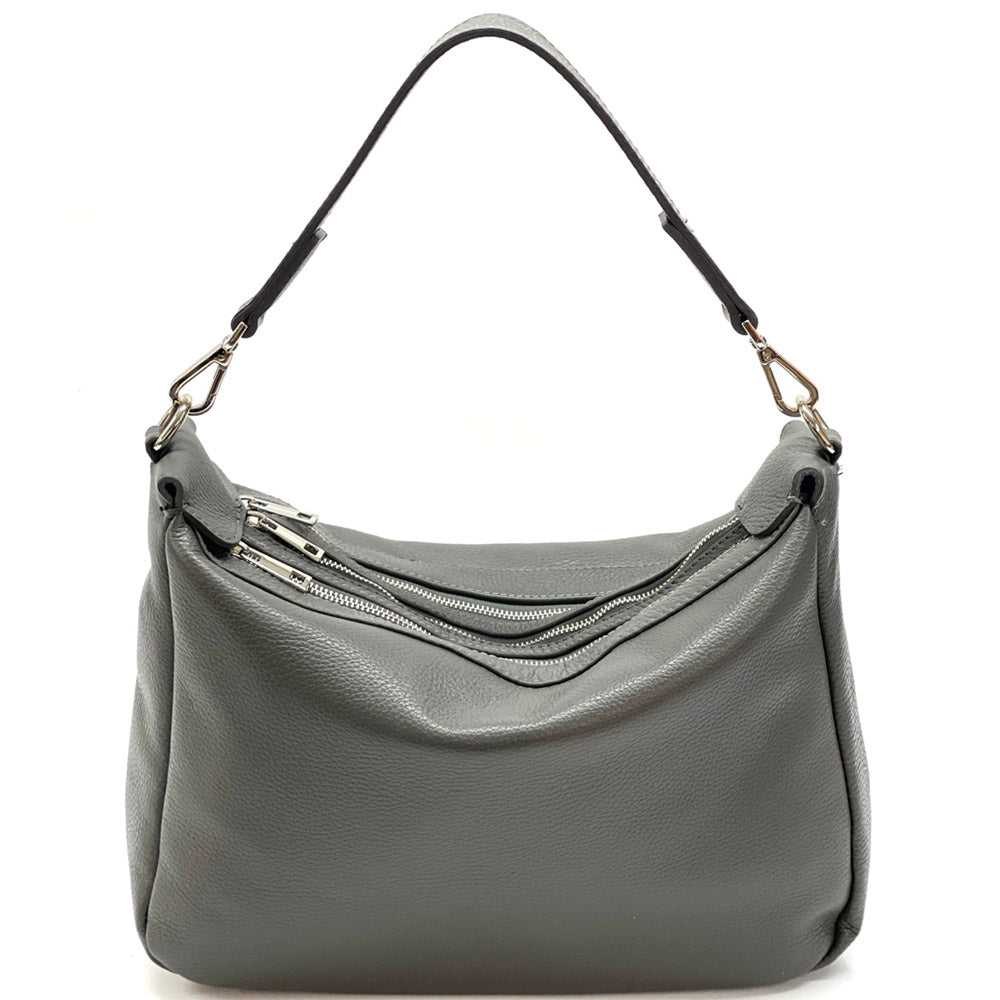 Assunta leather shoulder bag-19