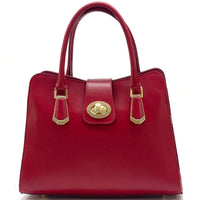 Clarissa red leather bag