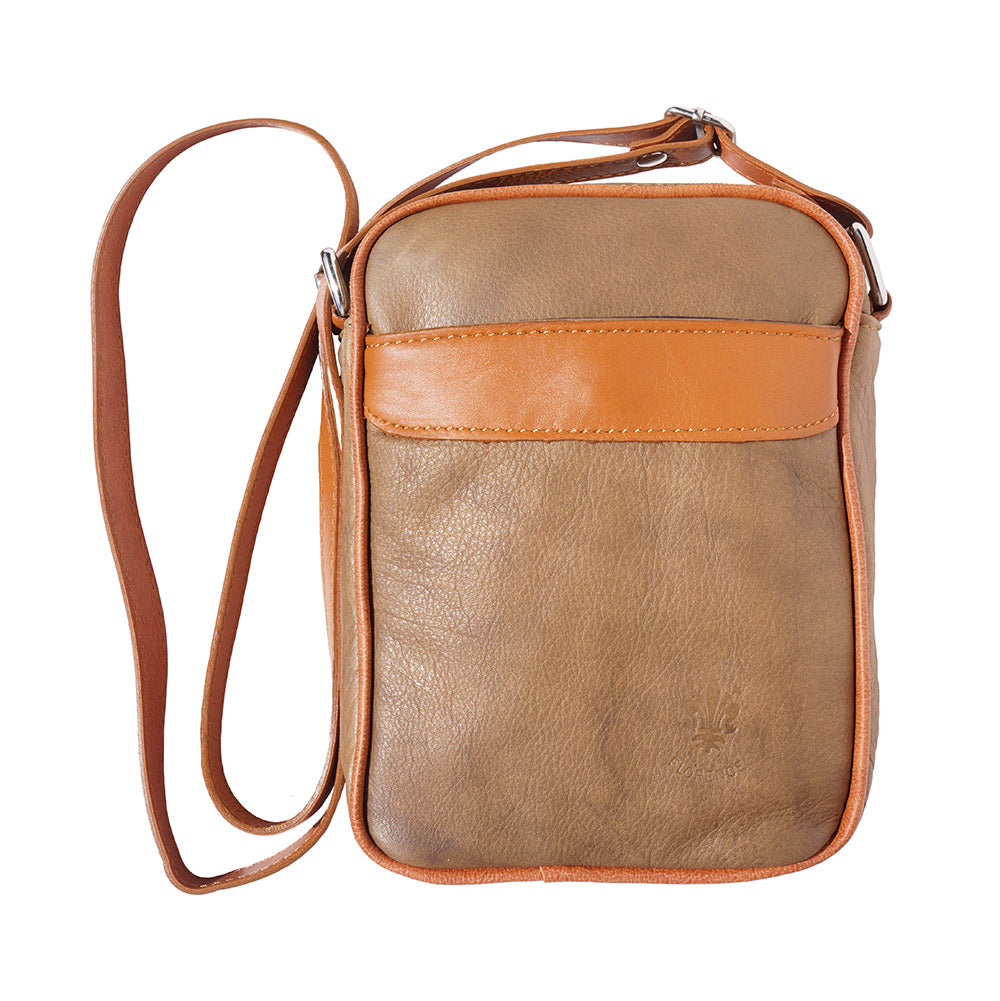 Man‘s shoulder bag in soft genuine calf-skin leather-13