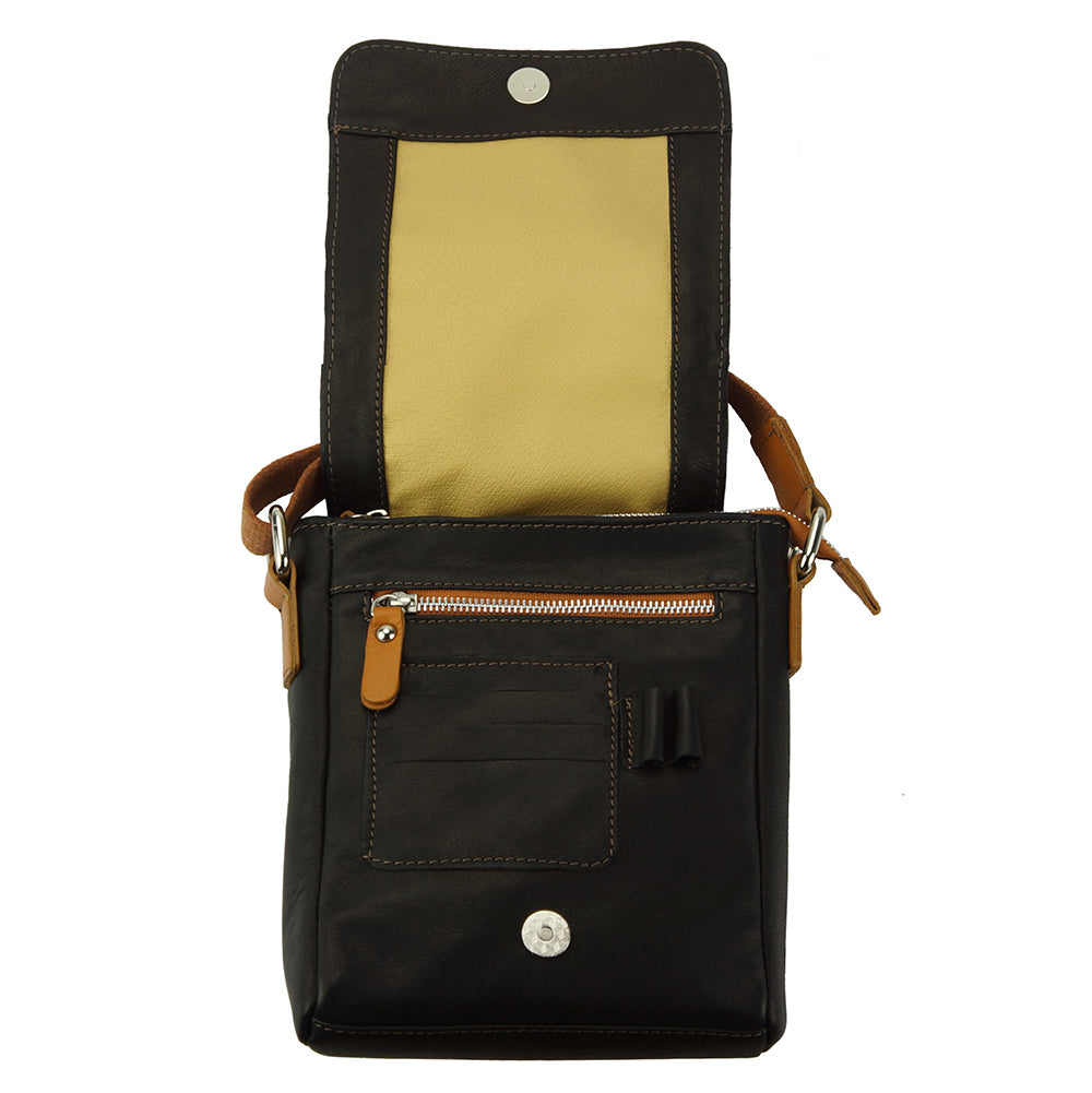 Messenger Camillo with genuine leather-1