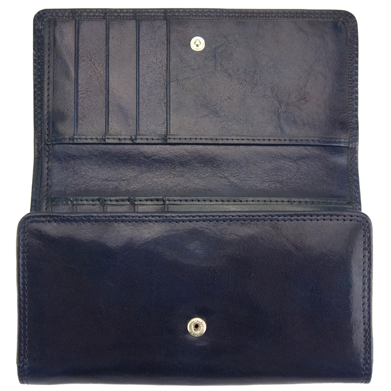 Aurora V Leather Dark Blue Wallet