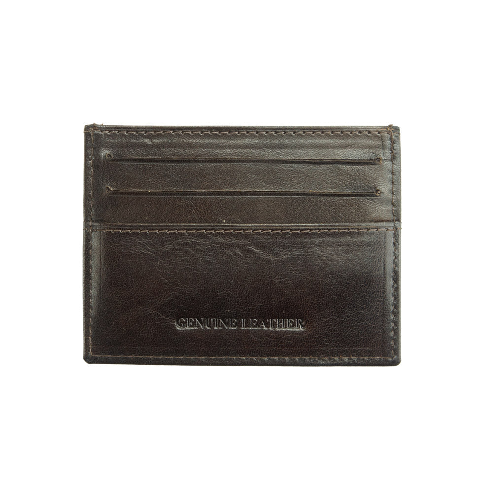 Simple leather card holder V-5
