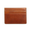 Simple men's brown leather card holder