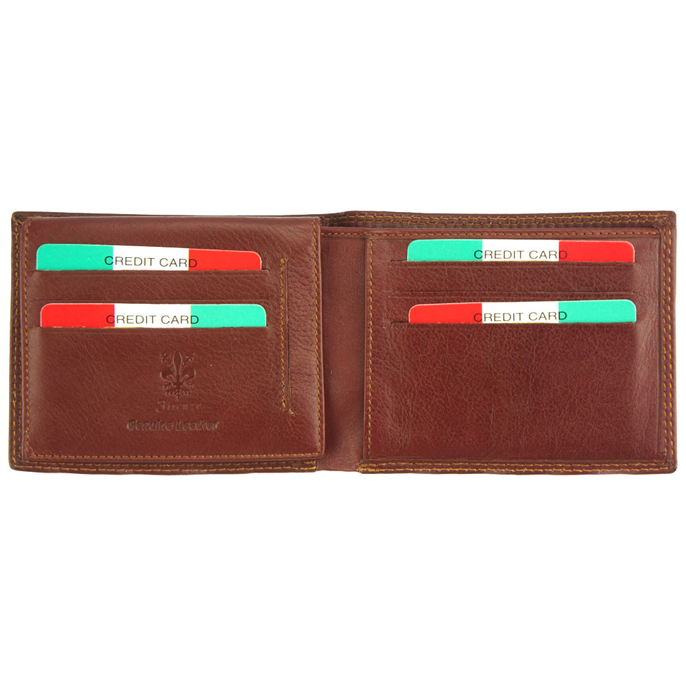Nicolò brown leather wallet