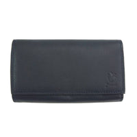 Women's Slim Leather Wallet in Black