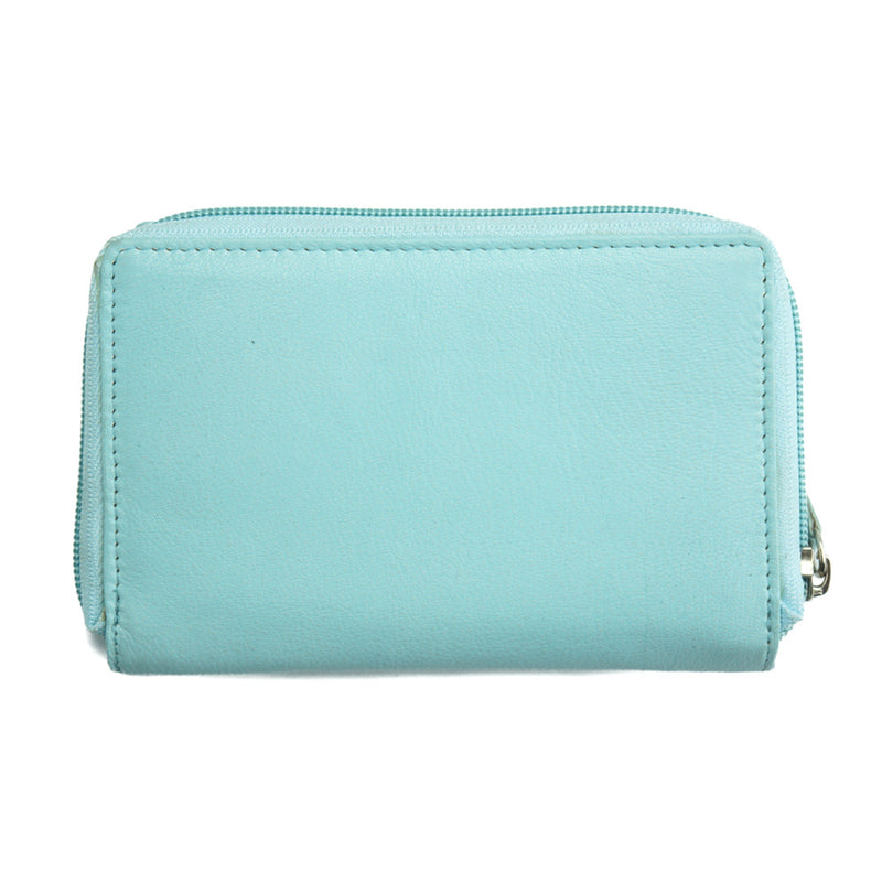 Jenny light blue leather wallet