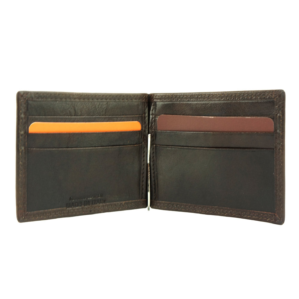 Genuine calfskin Leather wallet Gianni V-9