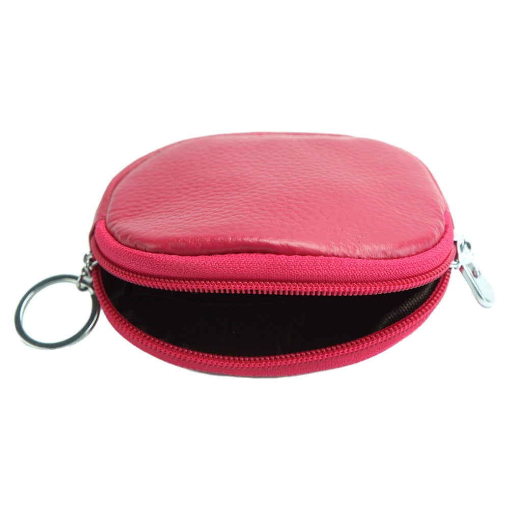 Soft leather coin purse with zip-2