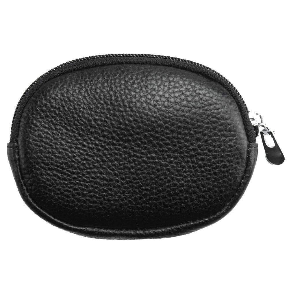 Soft leather coin purse with zip-10