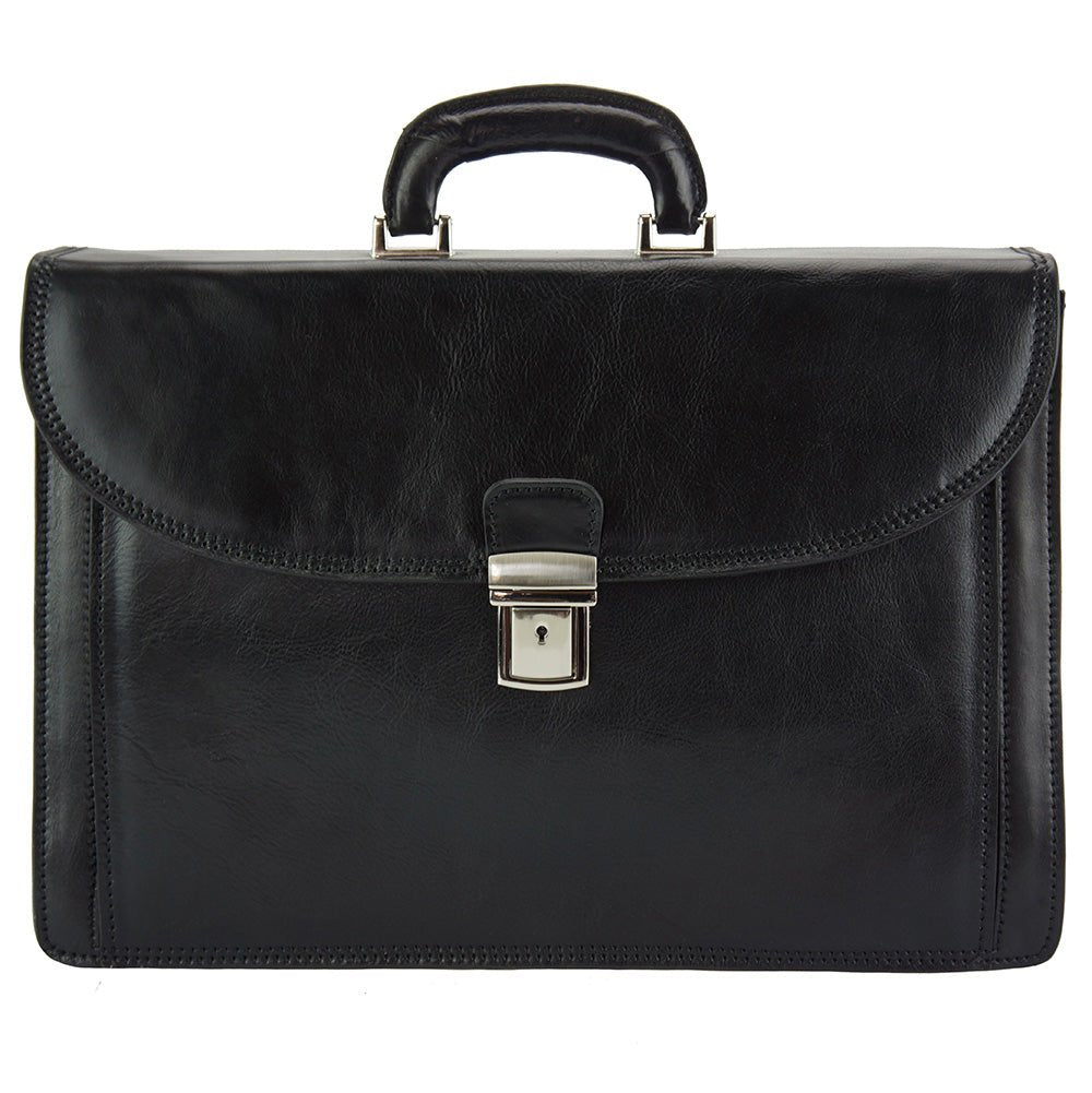 Filippo Leather Business Briefcase - Leather Italiano