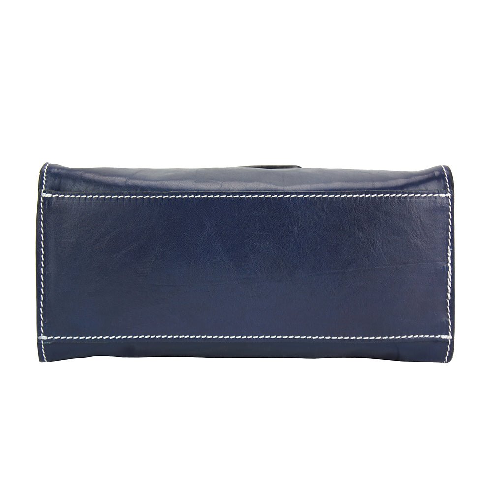 Floriana leather Handbag - Leather Italiano