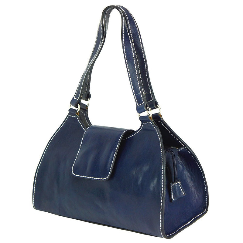 Floriana leather Handbag - Leather Italiano