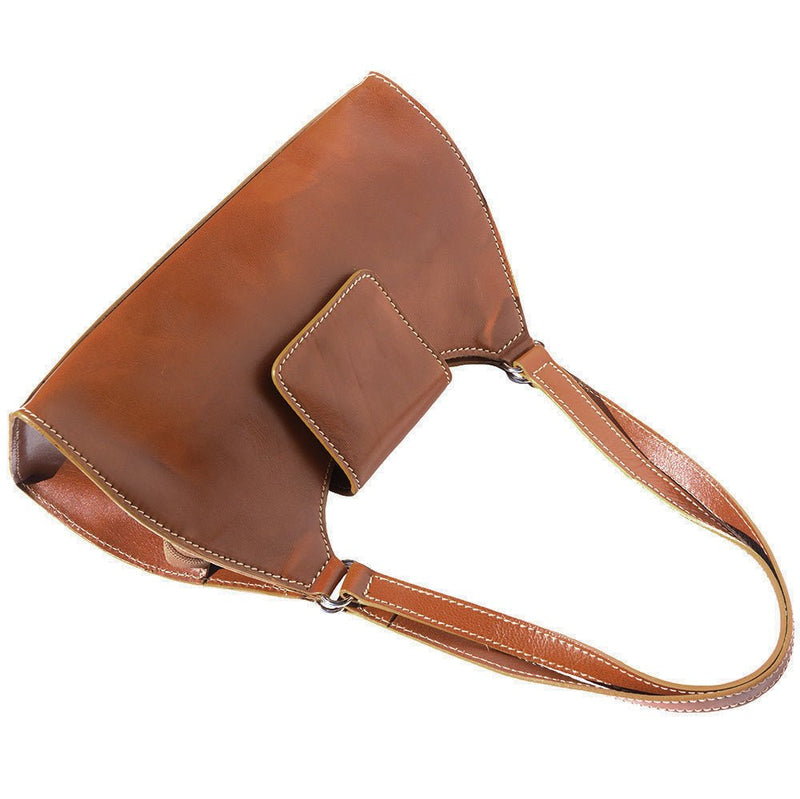 Floriana leather Handbag - Leather Italiano