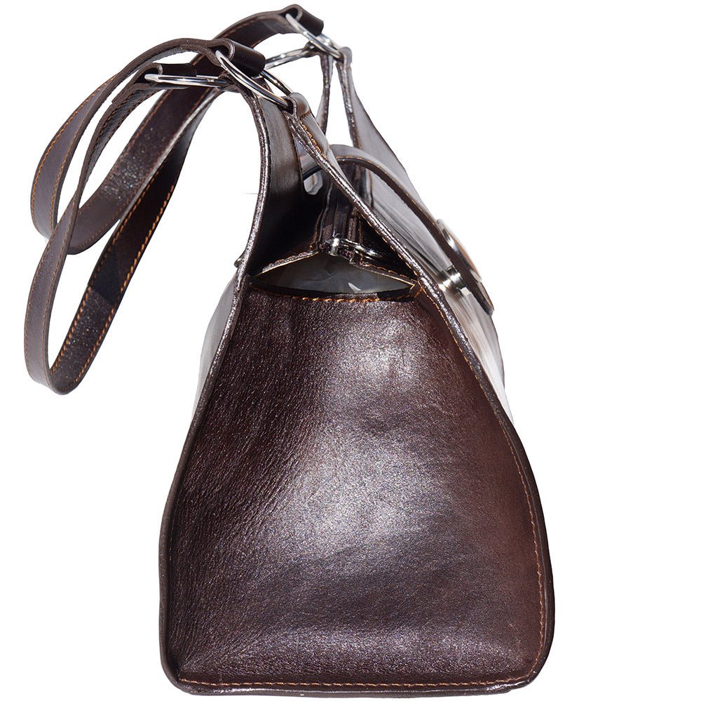Florina GM: The Classic Leather Side Bag for Women - Leather Italiano