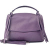 Freestyle Purple Leather Satchel: A Versatile Essential - Leather Italiano