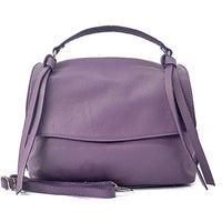 Freestyle Purple Leather Satchel: A Versatile Essential - Leather Italiano