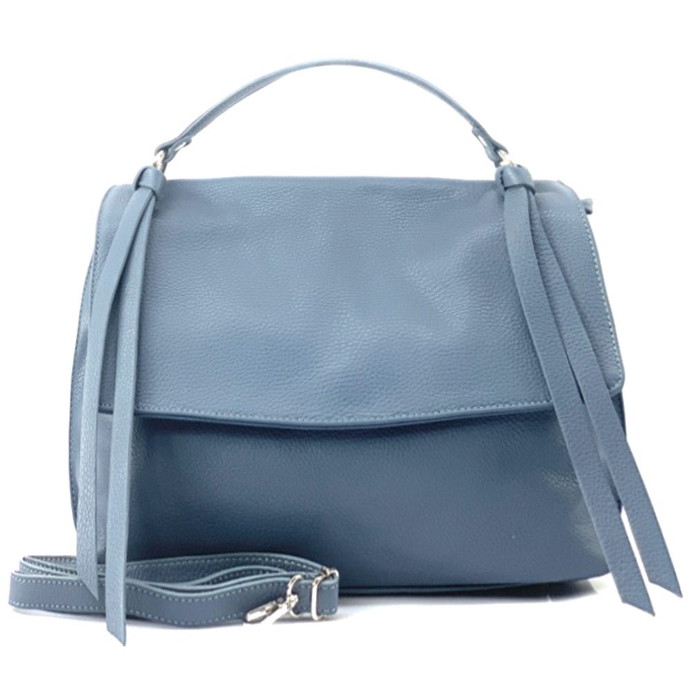 Freestyle Purple Leather Satchel: A Versatile Essential - Leather Italiano