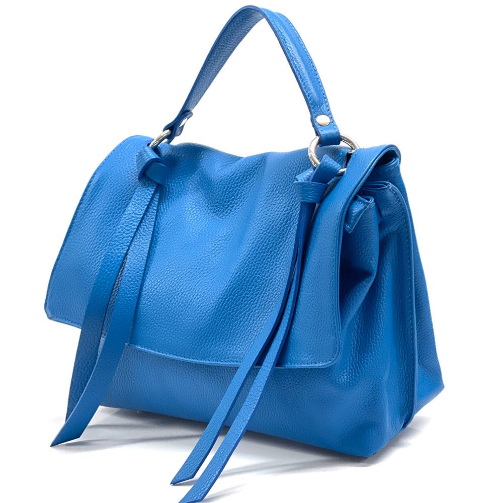 Freestyle Purple Leather Satchel: A Versatile Essential - Leather Italiano