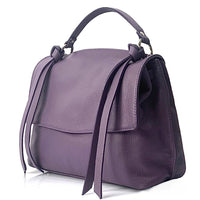 Freestyle Purple Leather Satchel: A Versatile Essential - Leather Italiano