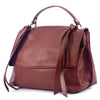 Freestyle Purple Leather Satchel: A Versatile Essential - Leather Italiano