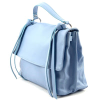 Freestyle Purple Leather Satchel: A Versatile Essential - Leather Italiano