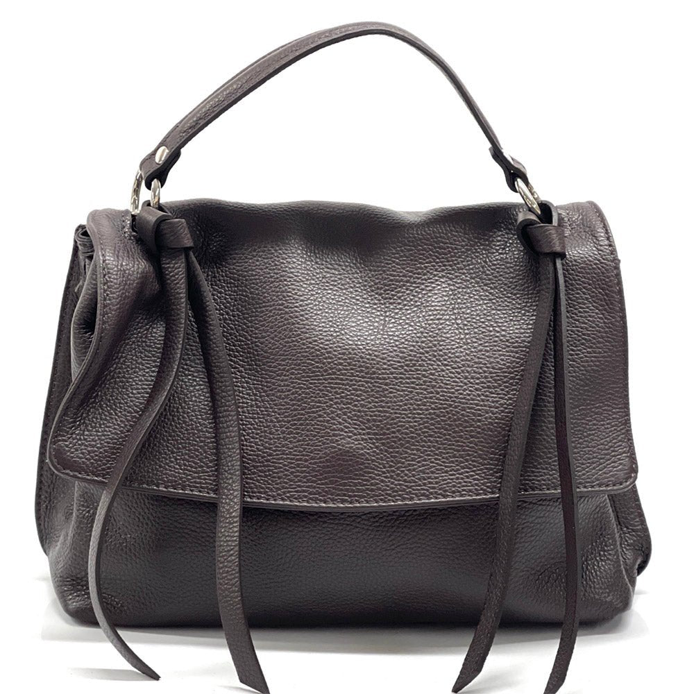 Freestyle Purple Leather Satchel: A Versatile Essential - Leather Italiano