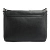 Back View of Gaspare Oversized Black Leather Clutch Bag